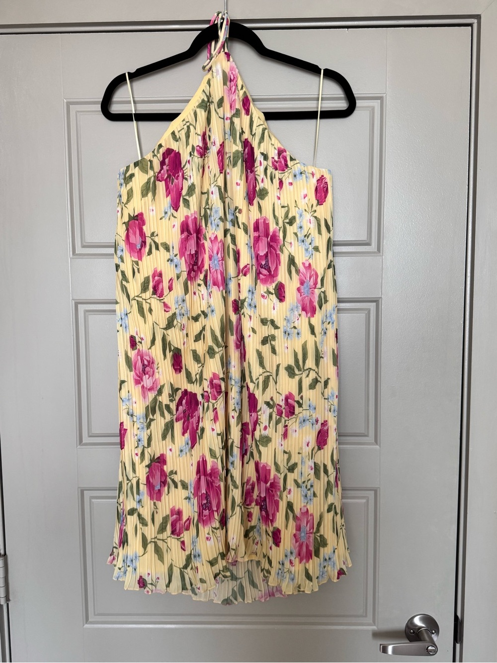 Old Navy Halter Floral Mini Swing Dress